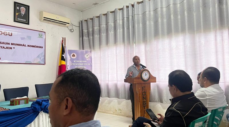 Koordenadór GASC Abertura Forum Diálogu OMK iha FONGTIL.